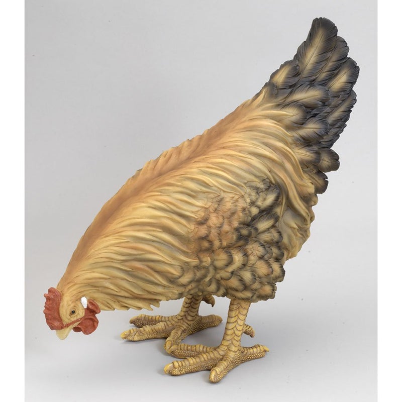 Bits and Pieces - Life Sized Decorative Chicken Statue-Farm Animal Collectable Polyresin Garden Sculpture - Figurine Stands 17" Tall - Image 3
